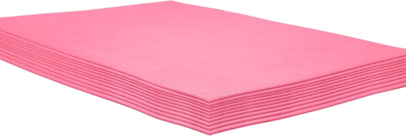 ACTIVITYYA Pink EVA Foam Sheets, 9 x 12 Inch, 2mm Thick Handicraft Foam Paper for Arts and Crafts, by - 10 Sheets - Image 1
